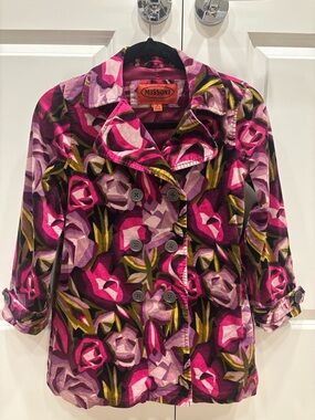 Missoni for Target - Pink and Purple Floral Print Coat